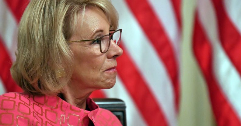 US Secretary of Education Betsy DeVos has overseen an anti-trans campaign within the Trump administration