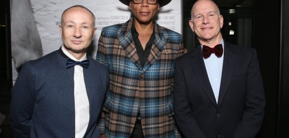 RuPaul with Drag Race exec producers Fenton Bailey and Randy Barbato