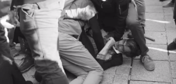 French anti-LGBT protest turns into terrifying brawl after innocent gay kiss