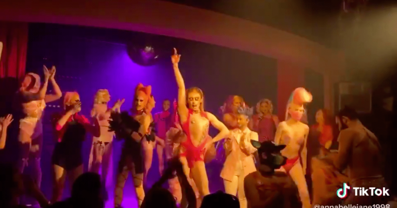 Local drag queens in Perth, Australia, performed a number inspired by Lady Gaga's Chromatica and it deserves to win every single Tony award. (Screen capture via TikTok)