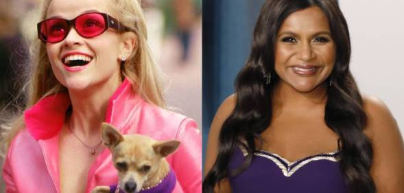 Reese Witherspoon as Elle Woods and Mindy Kaling