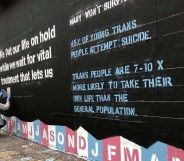 Mural highlights shocking reality of trans healthcare in the UK