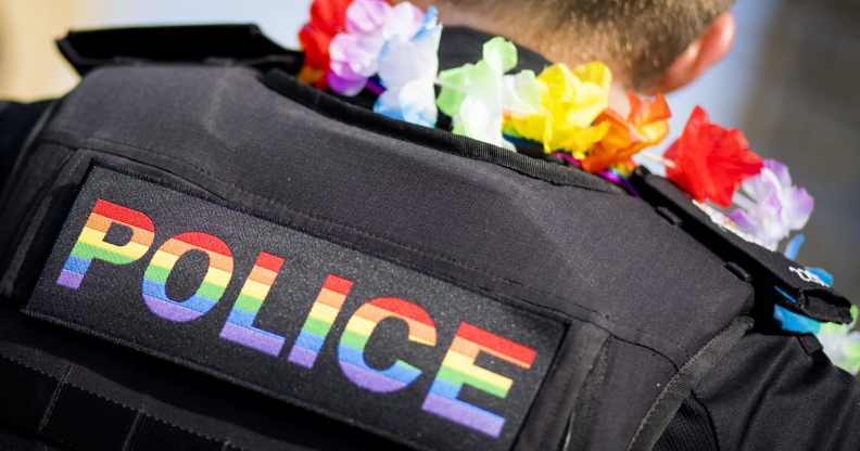 A police officer joins Brighton Pride