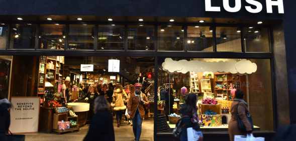 Cosmetics brand Lush admitted giving money to the group