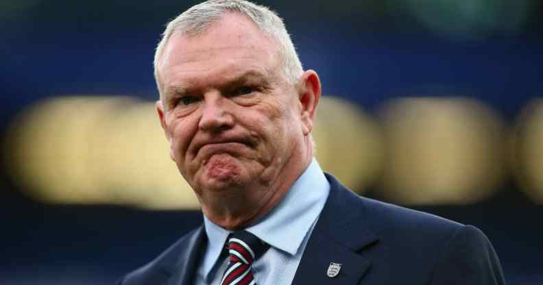 Football association chair Greg Clarke said being gay is a life choice