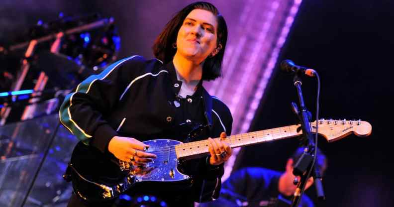 Romy Madley Croft performing with The xx