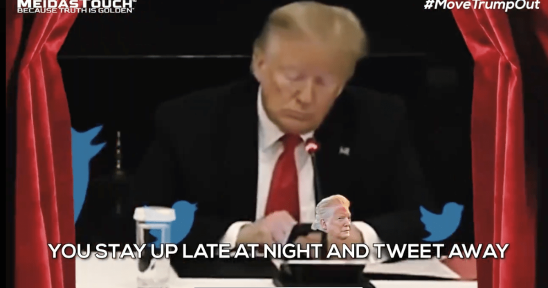 Bette Midler upgraded Donald Trump's dismal loss in the presidential election into a musical number. (Screen capture via Twitter)