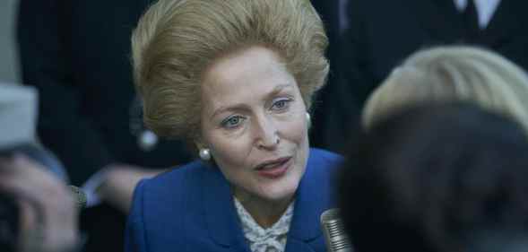 Gillian Anderson as Margaret Thatcher in The Crown