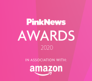 Text reading: PinkNews Awards 2020 in association with Amazon