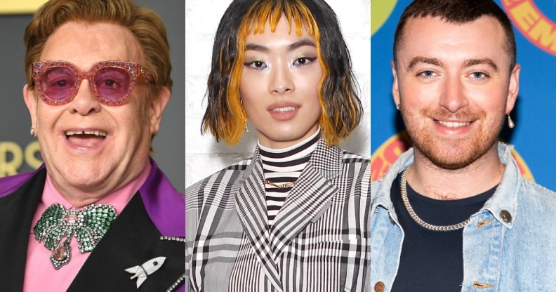 Sir Elton John, Rina Sawayama and Sam Smith