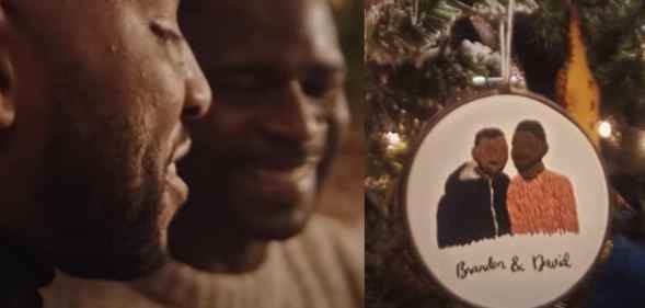 An adorable Black gay couple were featured in a new Etsy ad. (Screen captures via YouTube)