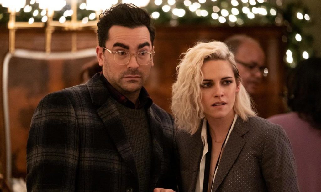 Dan Levy and Kristen Stewart
