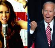 Miley Cyrus and Joe Biden