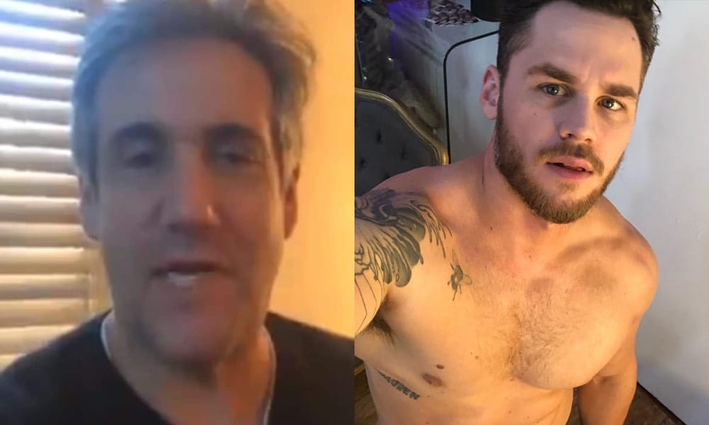 Nudist Sex Camp Porn - Michael Cohen tricked into endorsing gay OnlyFans star Matthew Camp
