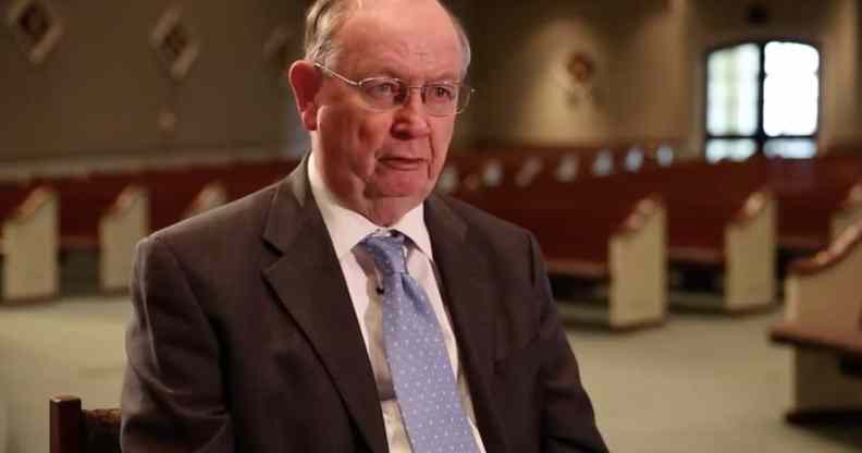 Donald Wildmon, founder of the American Family Association, speaking in a recorded video