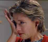 Emma Thompson crying in Love Actually