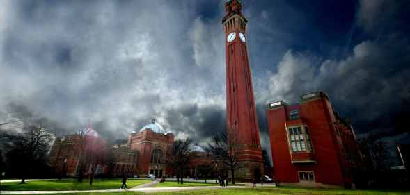 The University of Birmingham, where a gay man claims he was subjected to months of conversion therapy