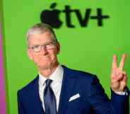 Apple CEO Tim Cook attends an Apple TV+ event in 2019
