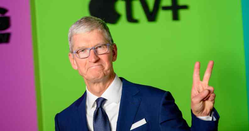 Apple CEO Tim Cook attends an Apple TV+ event in 2019