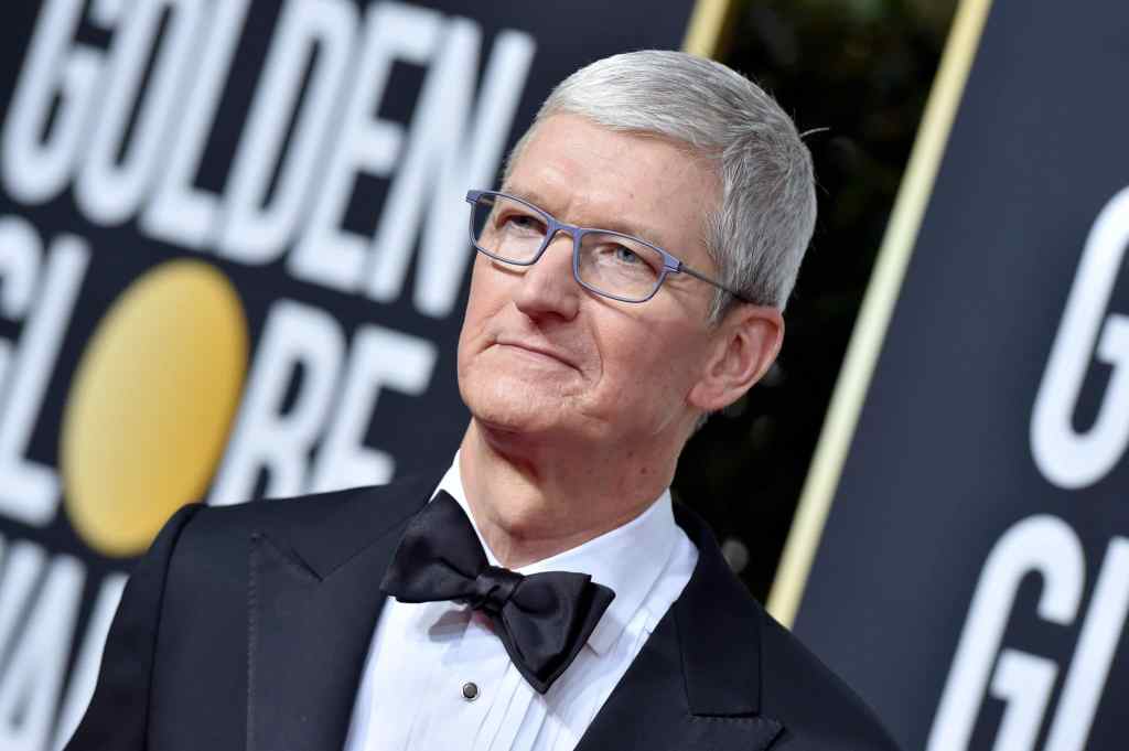 Apple CEO Tim Cook attends the 77th Annual Golden Globe Awards