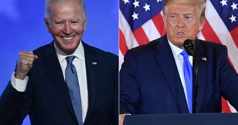 Joe Biden was heavily favoured over Donald Trump among LGBT+ voters