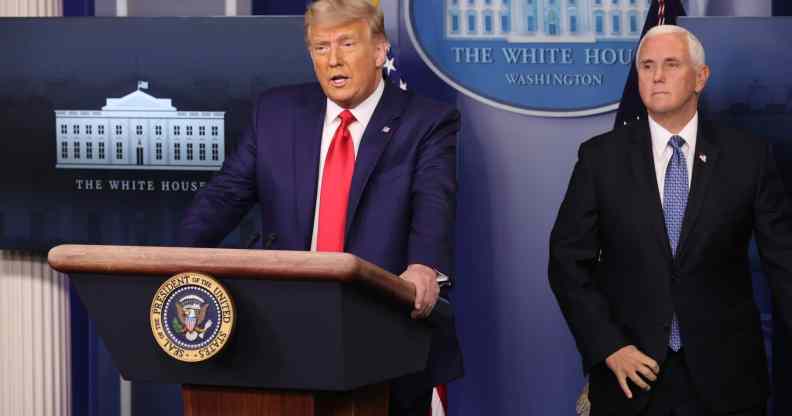 Lame duck president Donald Trump