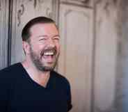 Ricky Gervais has responded to Frankie Boyle's criticism of his "lazy" reliance on transphobic jokes