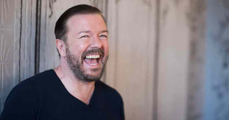 Ricky Gervais has responded to Frankie Boyle's criticism of his "lazy" reliance on transphobic jokes