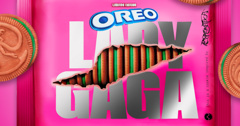 A packet of the Lady Gaga Oreo cookies. (Oreo)