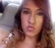 Iratxe Otero in the seat of a vehicle poses while looking at the camera