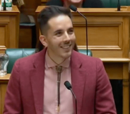 New Zealand Green party MP Ricardo Menéndez March gives his first speech in parliament titled: "Be gay, do crime".