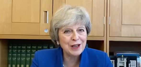 Theresa May PinkNews Awards 2020