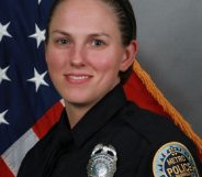 Officer Amanda Topping is among six officers hailed locally as 'heroes'