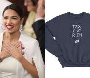 Alexandria Ocasio-Cortez and her 'Tax The Rich' sweatshirt