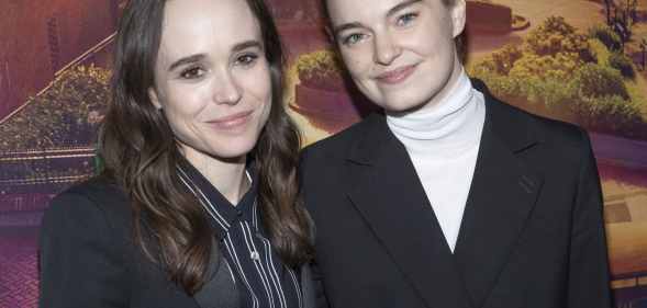 Elliot Page and his wife Emma Portner