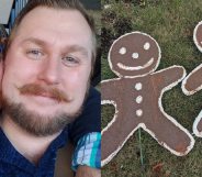 Gay couple's Christmas gingerbread men smeared with faeces