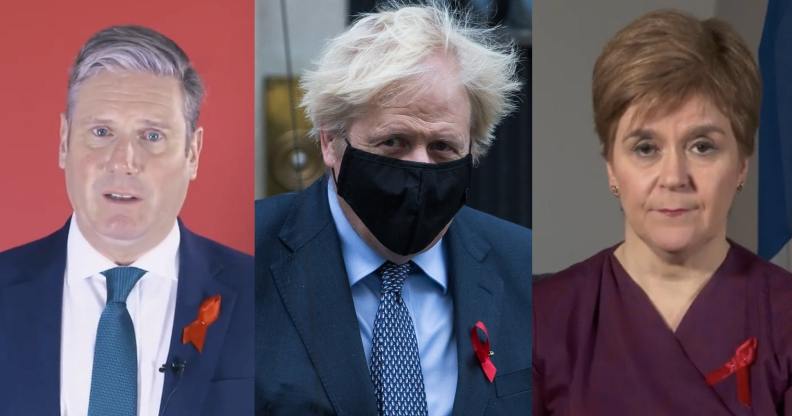 Keir Starmer, Boris Johnson and Nicola Sturgeon led tributes on World AIDS Day