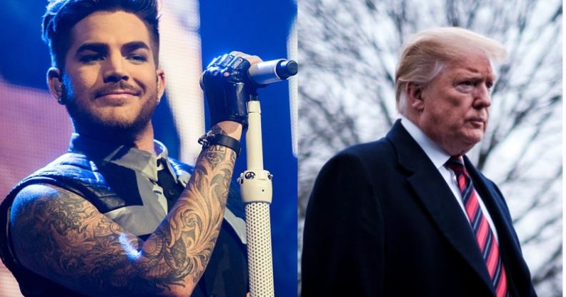 Adam Lambert Donald Trump