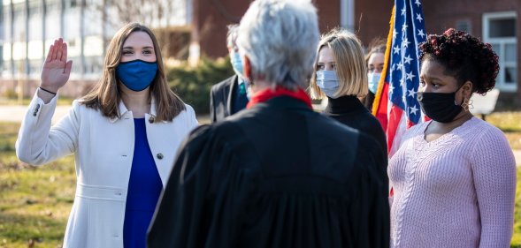 Sarah McBride sworn in as America's first transgender state senator