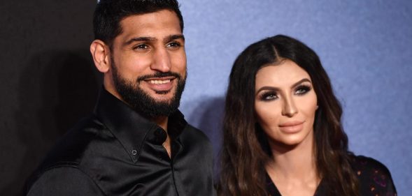 Boxer Amir Khan and his wife Faryal Makhdoom