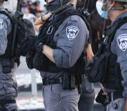 Police officers in Haifa, Israel.