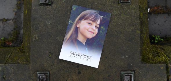 An order of service for the funeral of Manchester Arena bomb victim Saffie-Rose Roussos