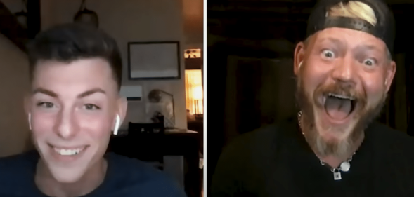 Gay son and his gay dad have emotional sex talk during Truth or Drink.