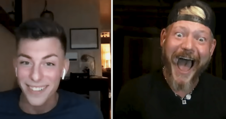 Gay son and his gay dad have emotional sex talk during Truth or Drink.