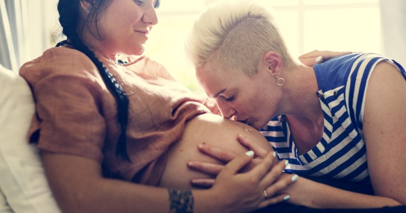 Lesbian couple quintuplets