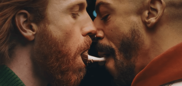 While the scene lasted for just a few seconds, it nonetheless trigged an entirely-predictable wave of homophobic anger online.