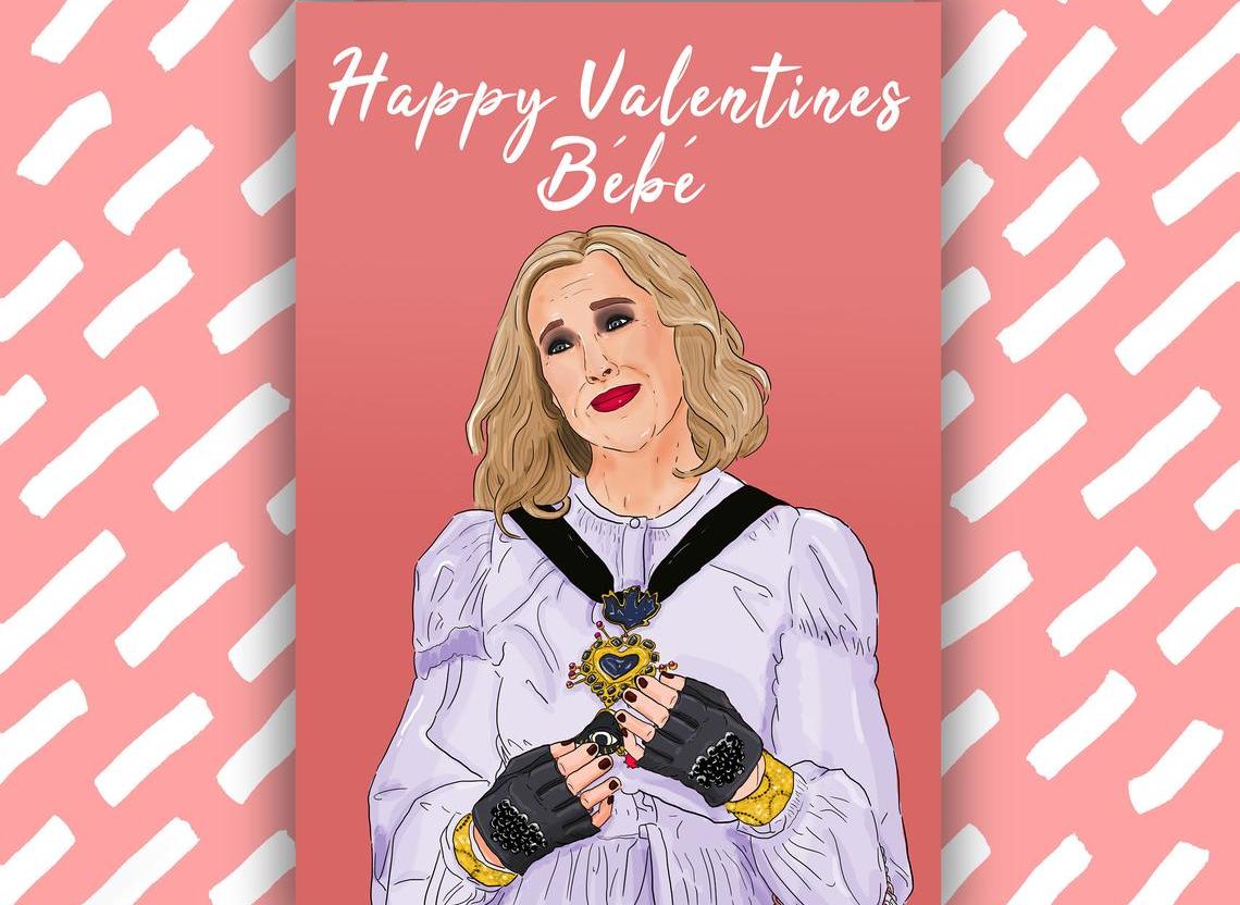 LGBT Valentine's Day Cards including Drag Race, Schitt's Creek and more