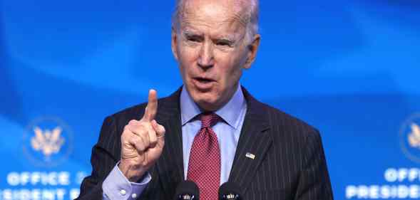 Joe Biden gesturing with his index finger