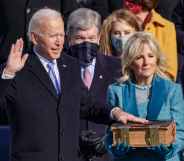 Joe Biden taking oath of office