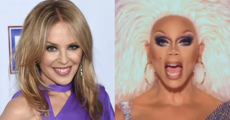 Kylie Minogue and RuPaul